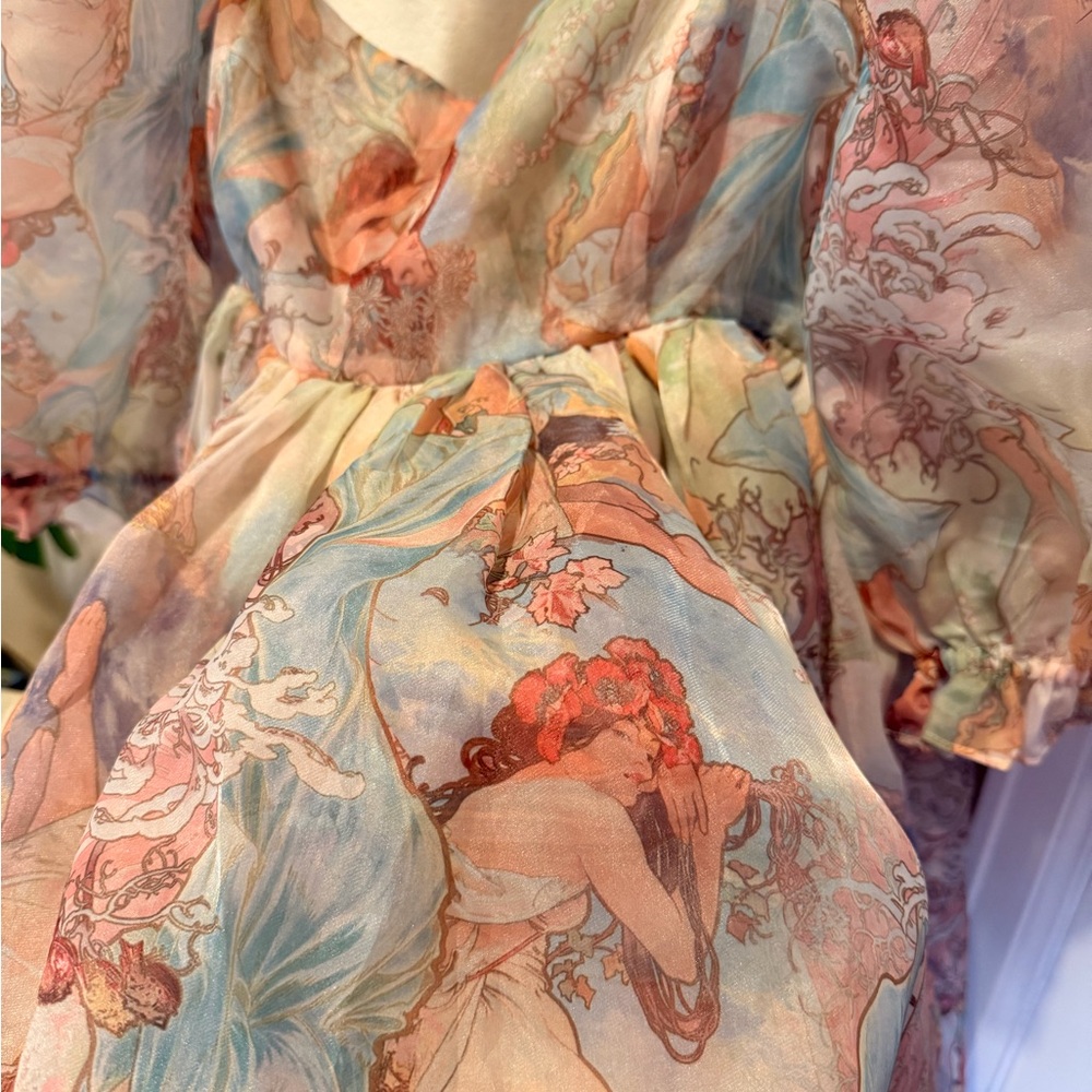 NWT Selkie- The Puff Dress Mucha Print, XXL - Picture 3 of 11